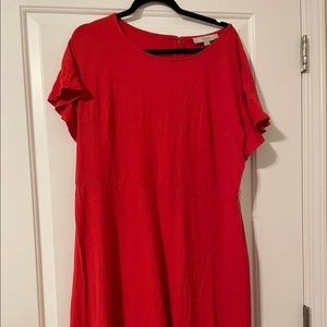 Red loft dress